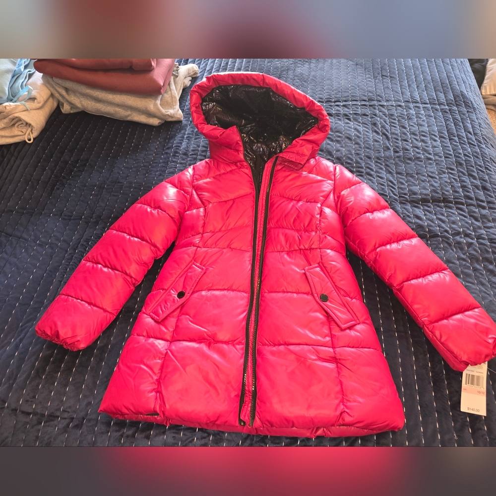 Kids Pink Hooded Jacket